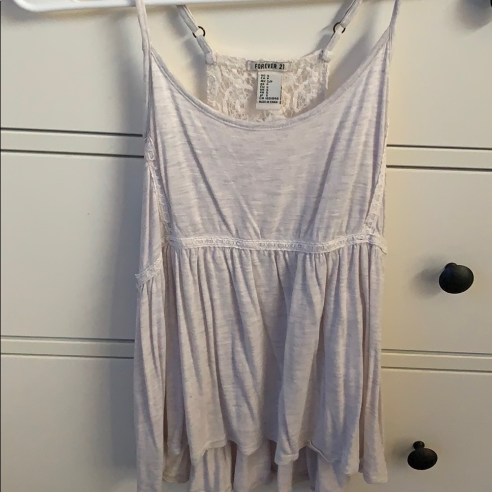 Forever 21 Cream Tank Top